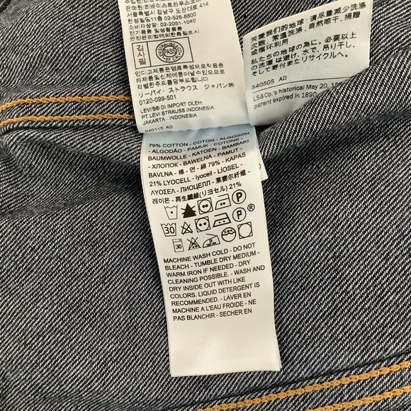 LEVIS PREMIUM Full Sleeve Trucker Jacket - Picture 8 of 9